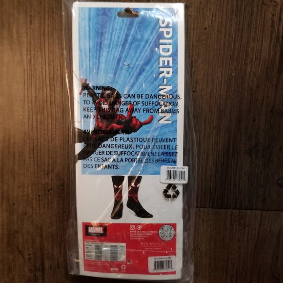 Marvel Miles Morales Spider-man 360 Crew Socks - Picture 2 of 5